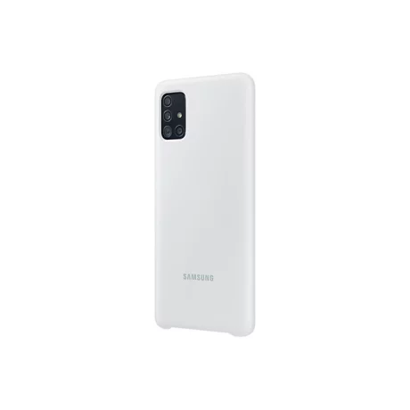 HUSA Smartphone Samsung, pt Galaxy A51, tip back cover (protectie spate), silicon, ultrasubtire, alb, &quot;EF-PA515TWEGEU&quot;