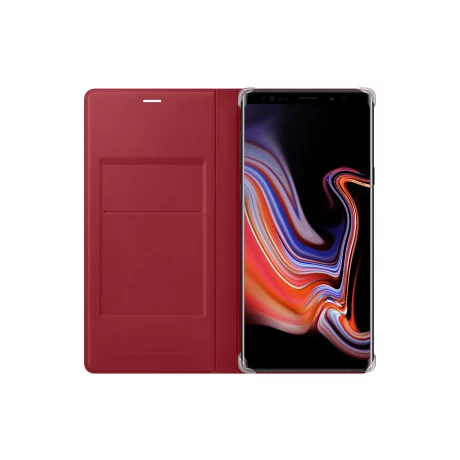HUSA Smartphone Samsung, pt Galaxy Note 9, tip back cover (protectie spate), piele, ultrasubtire, rosu, &quot;EF-WN960LREGWW&quot;