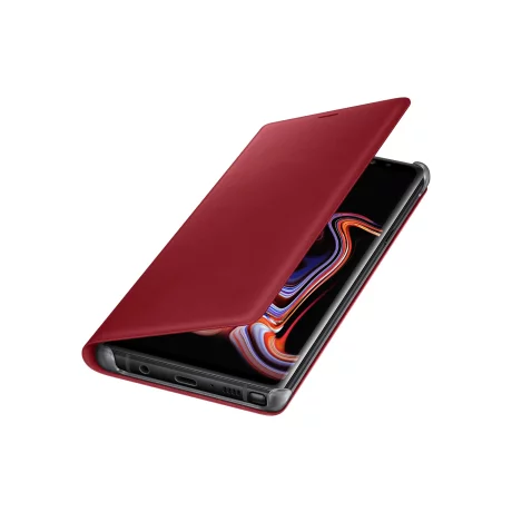 HUSA Smartphone Samsung, pt Galaxy Note 9, tip back cover (protectie spate), piele, ultrasubtire, rosu, &quot;EF-WN960LREGWW&quot;
