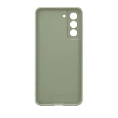 HUSA Smartphone Samsung, pt Galaxy S21 Fe, tip back cover (protectie spate), silicon, ultrasubtire, verde, &quot;EF-PG990TMEGWW&quot;