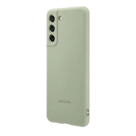 HUSA Smartphone Samsung, pt Galaxy S21 Fe, tip back cover (protectie spate), silicon, ultrasubtire, verde, &quot;EF-PG990TMEGWW&quot;