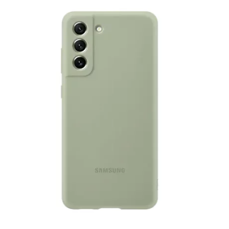 HUSA Smartphone Samsung, pt Galaxy S21 Fe, tip back cover (protectie spate), silicon, ultrasubtire, verde, &quot;EF-PG990TMEGWW&quot;