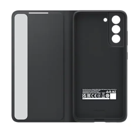 HUSA Smartphone Samsung, pt Galaxy S21 Fe, tip smart book cover, policarbonat | TPU, Smart Clear View, gri, &quot;EF-ZG990CBEGEE&quot;