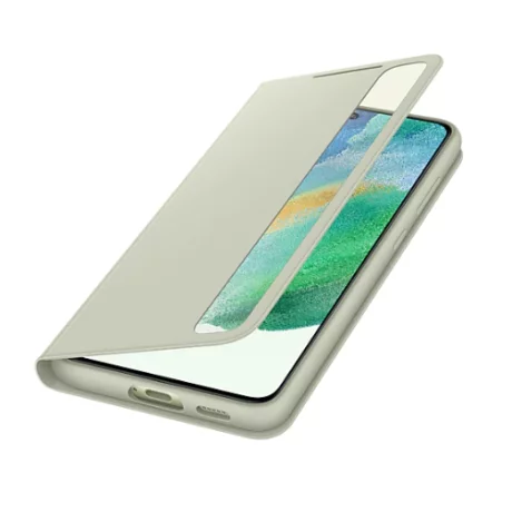 HUSA Smartphone Samsung, pt Galaxy S21 Fe, tip smart book cover, policarbonat | TPU, Smart Clear View, verde, &quot;EF-ZG990CMEGEE&quot;