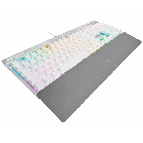 K70 PRO RGB Optical-Mechanical Gaming Keyboard with PBT DOUBLE SHOT PRO Keycaps - White &quot;CH-910951A-NA&quot;, (timbru verde 0.8 lei)