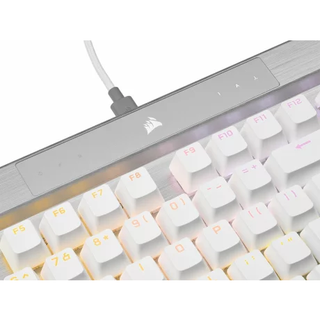 K70 PRO RGB Optical-Mechanical Gaming Keyboard with PBT DOUBLE SHOT PRO Keycaps - White &quot;CH-910951A-NA&quot;, (timbru verde 0.8 lei)