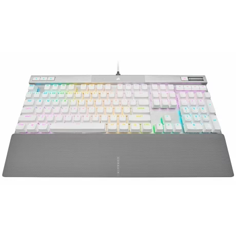 K70 PRO RGB Optical-Mechanical Gaming Keyboard with PBT DOUBLE SHOT PRO Keycaps - White &quot;CH-910951A-NA&quot;, (timbru verde 0.8 lei)