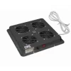 Kit ventilator cu 4 module si termostat, PWD-4W, negru | Pentru cabinete ZPAS seria SZB, OTS1, SZB SE (timbru verde 11 lei)