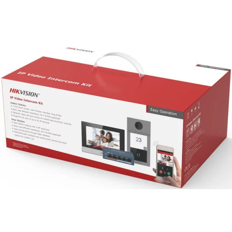 KIT VIDEOINTERON IP 1FAMILIE &quot;DS-KIS604-S(B)&quot; (timbru verde 0.8 lei)