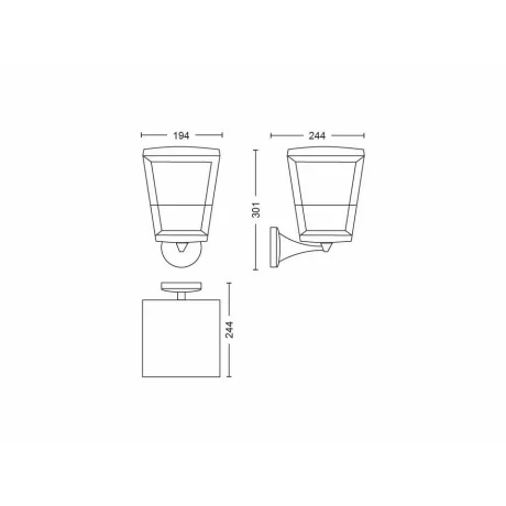LAMPA DE PERETE PHLIPS HUE ECONIC EXT. &quot;000008718696170571&quot; (timbru verde 0.8 lei)
