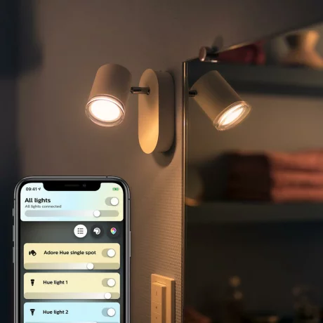 LAMPA smart PHILIPS, LED, soclu GU10, putere 5 W, tip lumina alb, 350 lumeni, alimentare 220 - 230 V, &quot;000008718696175750&quot; (timbru verde 0.8 lei)