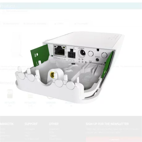 MC WEATHERPROOF WIRELESS ACCESS POINT &quot;RBWAPR-2ND&quot; (timbru verde 0.8 lei)