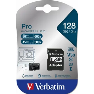 MICRO SDXC CARD PRO UHS-3 128GB CLASS 10 INCL ADAPTOR &quot;47044&quot; (timbru verde 0.03 lei)