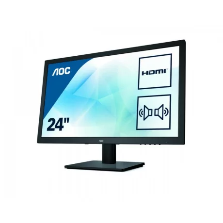 MONITOR AOC 23.6&quot; gaming, TN, Full HD (1920 x 1080), Wide, 250 cd/mp, 1 ms, VGA, DVI, HDMI, &quot;E2475SWJ&quot; (timbru verde 7 lei)