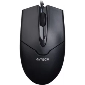 MOUSE A4Tech USB optic, 1000dpi, 3 butoane, 1 rotita scroll (4 directii), black, &quot;N-301&quot;   (timbru verde 0.18 lei)