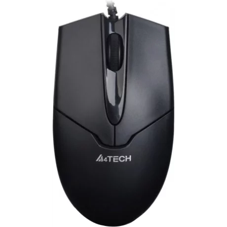 MOUSE A4Tech USB optic, 1000dpi, 3 butoane, 1 rotita scroll (4 directii), black, &quot;N-301&quot;   (timbru verde 0.18 lei)