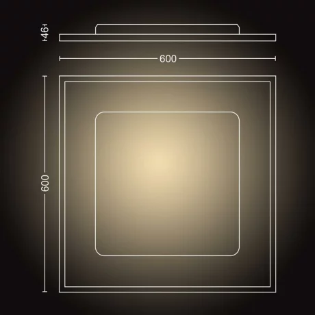 PLAFONIERA LED PHILIPS HUE 8718696175859 &quot;000008718696175859&quot; (timbru verde 0.8 lei)