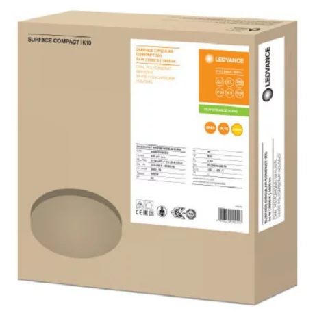 PLAFONIERA OSRAM, LED, soclu integrat, putere 24 W, tip lumina alb calda, 1800 lumeni, alimentare 220 - 230 V, &quot;000004058075062207&quot; (timbru verde 0.8 lei)