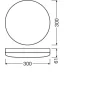 PLAFONIERA OSRAM, LED, soclu integrat, putere 24 W, tip lumina alb rece, 1920 lumeni, alimentare 220 - 230 V, &quot;000004058075062221&quot; (timbru verde 0.8 lei)