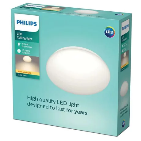 PLAFONIERA PHILIPS, LED, soclu integrat, putere 6 W, tip lumina alb calda, 475 lumeni, alimentare 220 - 230 V, &quot;000008718699696214&quot; (timbru verde 0.8 lei)
