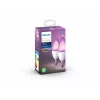 SET 2 becuri smart LED Philips, soclu E14, putere 5.3W, forma lumanare, lumina multicolora, alimentare 220 - 240 V, &quot;000008718699726331&quot; (timbru verde 0.9 lei)