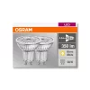 SET 2 SPOTURI incastrate LED Osram, soclu GU10, putere 4.3W, forma spot, lumina alb calda, alimentare 220 - 240 V, &quot;000004052899972087&quot; (timbru verde 0.9 lei)