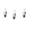 SET 3 becuri fluorescent Panasonic, soclu E27, putere 8W, forma spirala, lumina alb rece, alimentare 220 - 240 V, &quot;EFD8E65HD-3&quot; (timbru verde 1.35 lei)