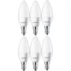 SET 6 becuri LED Philips, soclu E27, putere 5.5W, forma lumanare, lumina alb calda, alimentare 220 - 240 V, &quot;000008718696829912&quot; (timbru verde 2.7 lei)