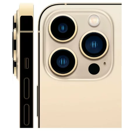SMARTphone Apple, &quot;iPhone 13 PRO&quot;  ecran 6.1 inch, rez. camera 12 Mpix,  memorie interna 256 GB, 5G, iOS, acumulator 3095 mAh, auriu, &quot;MLVK3__A&quot; (timbru verde 0.55 lei)