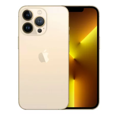 SMARTphone Apple, &quot;iPhone 13 PRO&quot;  ecran 6.1 inch, rez. camera 12 Mpix,  memorie interna 256 GB, 5G, iOS, acumulator 3095 mAh, auriu, &quot;MLVK3__A&quot; (timbru verde 0.55 lei)