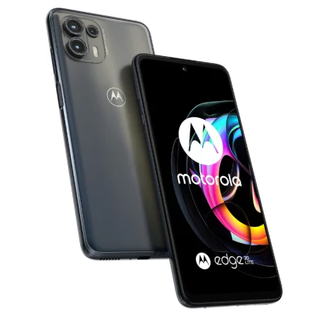 SMARTphone Motorola, &quot;Edge 20 Lite&quot;  ecran 6.7 inch, dual sim,  rez. camera 108 Mpix,  memorie interna 128 GB, 5G, Android, acumulator 5000 mAh, negru, &quot;PANE0016PL&quot; (timbru verde 0.55 lei)