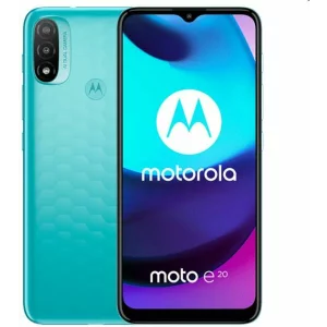 SMARTphone Motorola, &quot;Moto E20&quot;  ecran 6.5 inch, dual sim,  rez. camera 13 Mpix,  memorie interna 32 GB, 4G, Android, acumulator 4000 mAh, albastru, &quot;PARX0001PL&quot; (timbru verde 0.55 lei)