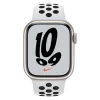 SMARTWATCH Apple Watch Nike S7 GPS, 41mm  Starlight Aluminium Case with Pure Platinum/Black Nike Sport Band &quot;mkn33wb/a&quot; (include timbru verde 0.45 lei)