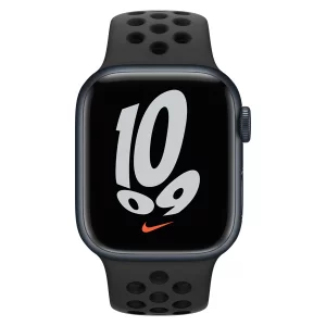 SMARTWATCH Apple Watch Nike S7 GPS, 45mm Midnight Aluminium Case with Anthracite/Black Nike Sport Band &quot;mknc3wb/a&quot;  (timbru verde 0.18 lei)