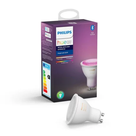 SPOT incastrat smart LED Philips, soclu GU10, putere 5.7W, forma spot, lumina multicolora, alimentare 220 - 240 V, &quot;000008718699628659&quot; (timbru verde 0.45 lei)