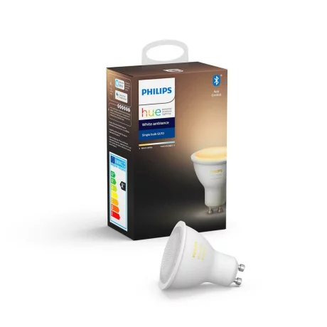 SPOT incastrat smart LED Philips, soclu GU10, putere 5W, forma spot, lumina alb calda, alimentare 220 - 240 V, &quot;000008718699628673&quot; (timbru verde 0.45 lei)