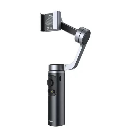 STABILIZATOR GIMBAL Baseus pe 3 axe, pt. smartphone, pliabil, Bluetooth 4.0, acumulator 4500mAh, incarcare prin USB Type-C, aluminiu, gri &quot;SUYT-D0G&quot; (timbru verde 0.18 lei)  - 6953156233058
