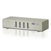 SWITCH KVM ATEN, control 4 PC la 1 KVM, conector 1: SPHD-18 (M) x 4; conector 2: USB (M) x 2, VGA (M), 3.5 mm Jack (M) x 2, &quot;CS74U-A7&quot; (timbru verde 0.18 lei)