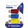 Memorii USB 3.0 Verbatim 3X16GB STORE&quot;N&quot;CLICK