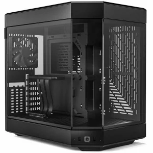 Carcasa HYTE Y60, Premium ATX, 3 elemente sticla securizata, dual-chamber, riser PCIe inclus, Negru