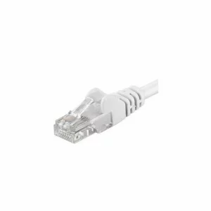 Patchcord UTP RJ45-RJ45 Cat.5e 0.5m, alb, &quot;UTP-5E-0.5-W&quot;