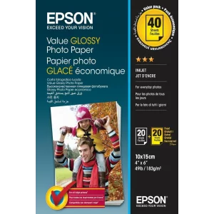 HARTIE CERNEALA EPSON 10X15CM 40 COLI 183G GLOSSY C13S400044