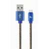 CABLU alimentare si date GEMBIRD, USB 2.0 (T) la USB 2.0 Type-C (T), 1m, premium, CC-USB2J-AMCM-1M-BL