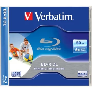 BD-R DL VERBATIM 50GB, viteza 6x, 1 buc, Jewel Case, printabil, &quot;43840&quot;