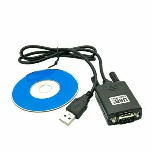 ADAPTOR USB SPACER, USB 2.0 (T) la Serial DB9M (9-pin)(RS232)(T), cu cablu 30cm, negru, SPAUSB-RS232