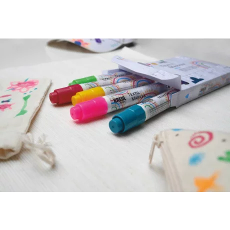 Marker pentru textile Junior Kreul, set 5 buc/set