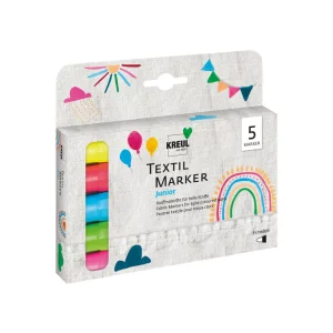 Marker pentru textile Junior Kreul, set 5 buc/set