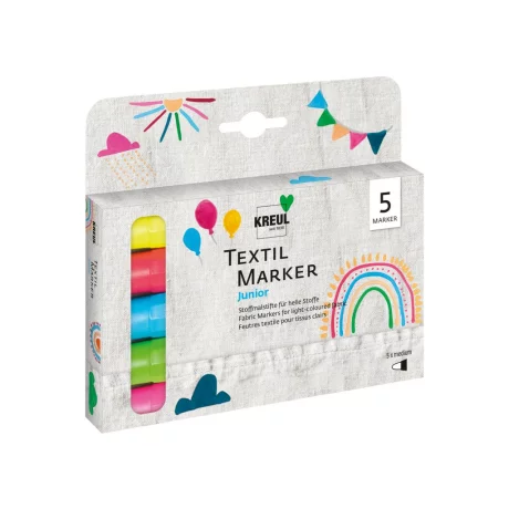 Marker pentru textile Junior Kreul, set 5 buc/set