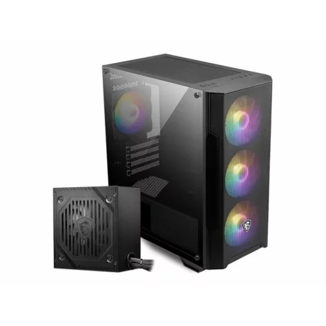 Carcasa MSI MAG FORGE M100A D60 EU MAG 600DN EU Cord Auto RGB Fan Acrylic MAG FORGE M100A D60