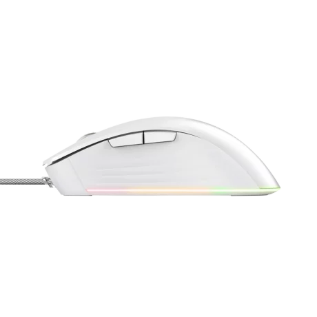 Mouse Trust GXT924W YBAR+ 25600 DPI, alb